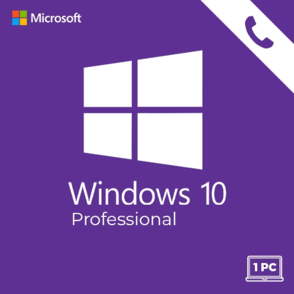 windows 10 Pro 1PC by phone
